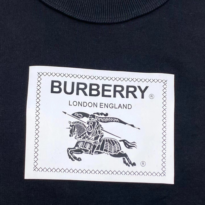 Burberry Black Cotton Pullover Sweater #nigo56444