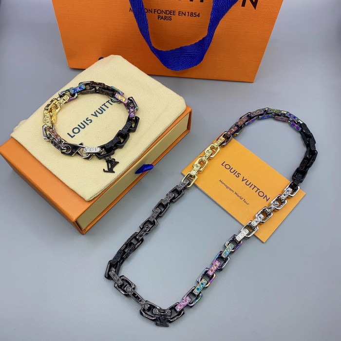 Louis Vuitton Chain Bracelet Necklace Jewelry #nigo56491