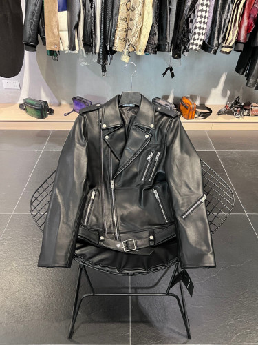Saint Laurent Leather Jacket Coat #nigo5748