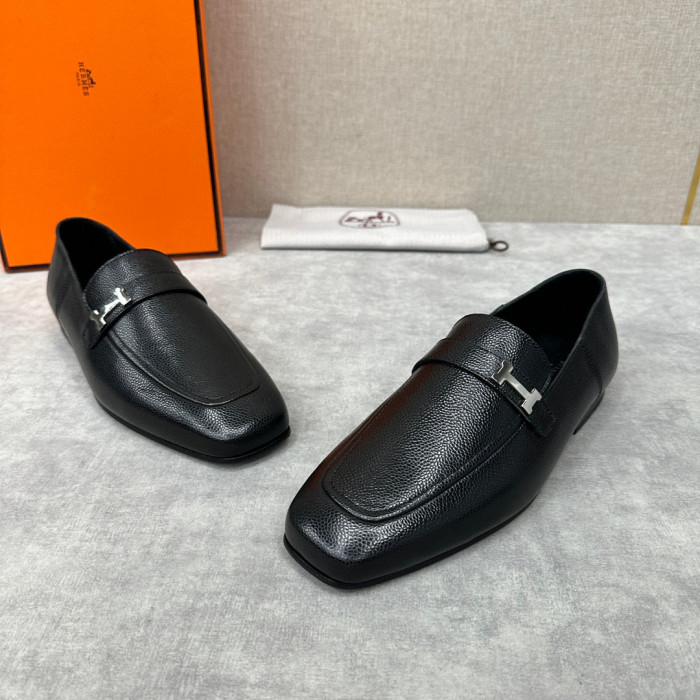 Hermès Men's Leather Loafers Shoes #nigo94898