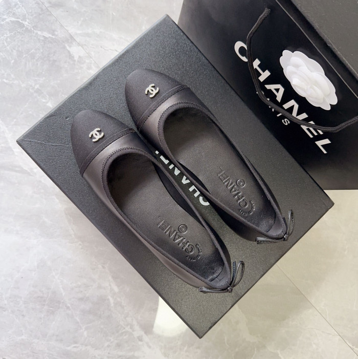 Chanel Cloth Faced Flat Shoes #nigo21249