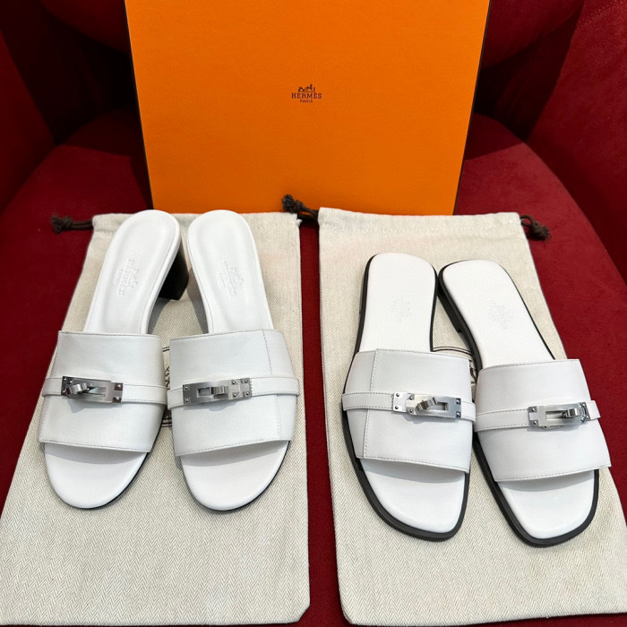 Hermès Gigi Summer High-heeled Sandals KELLY Flip Flops Shoes #nigo29155