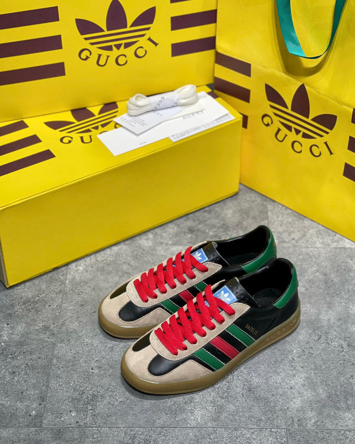 GUCCI Men's and Women's Retro Flat Sneakers Shoes #nigo54691