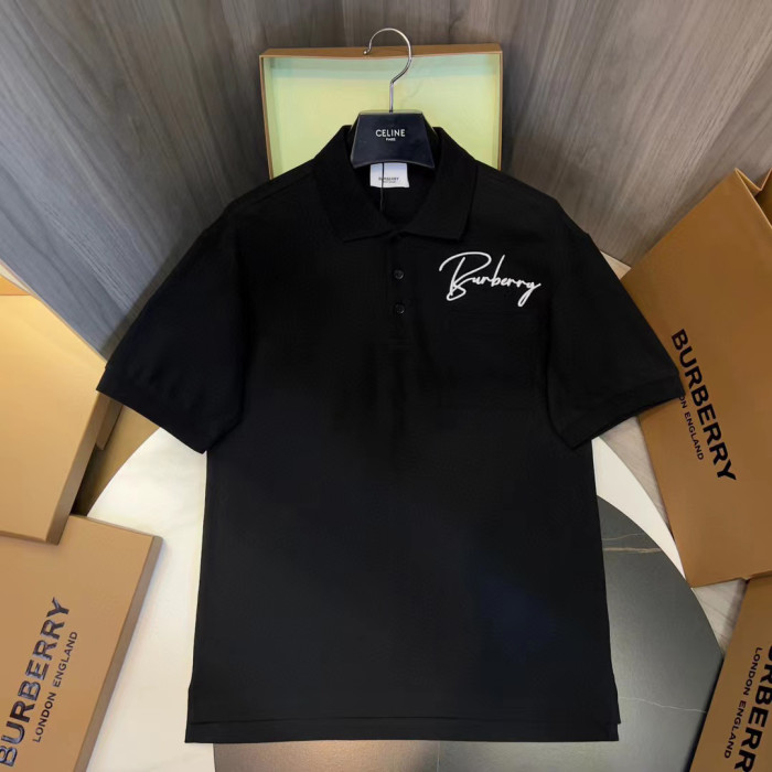 Burberry NIGO Monochrome Letter Short Sleeve Polo Shirt #nigo5823