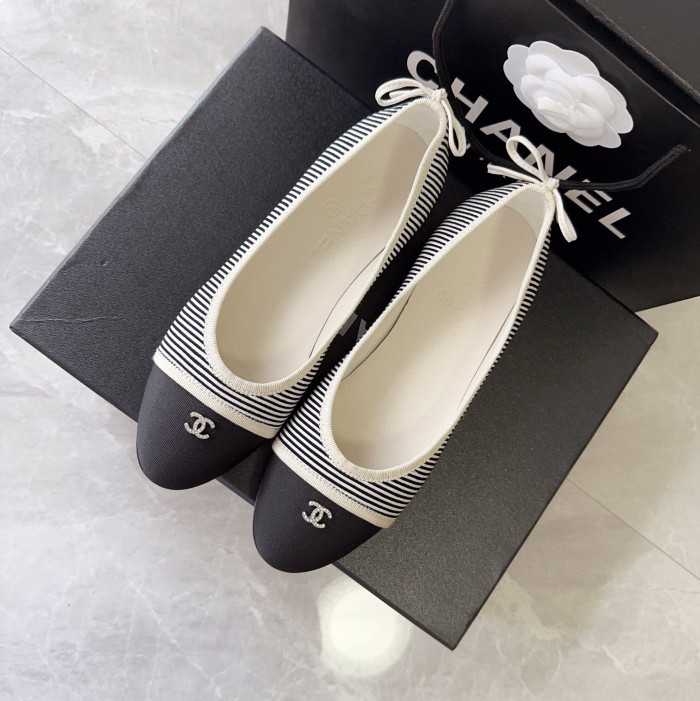 Chanel Cloth Faced Flat Shoes #nigo21249