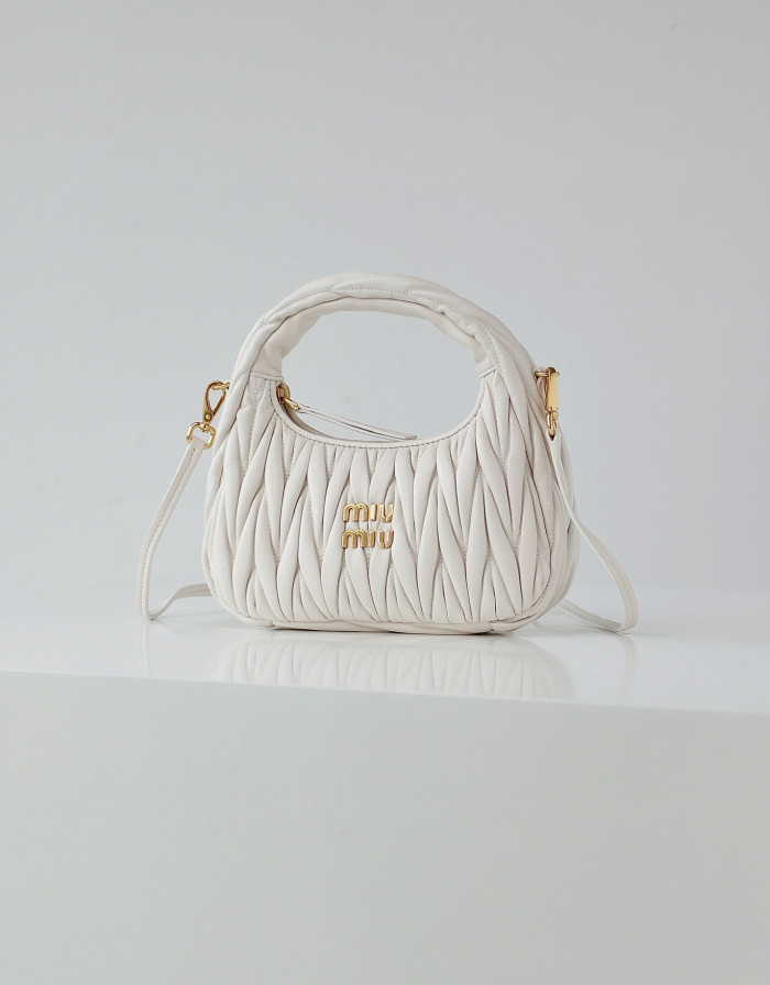 MiuMiu NIGO Pleated One Shoulder Handbag Bag Bags #nigo56962