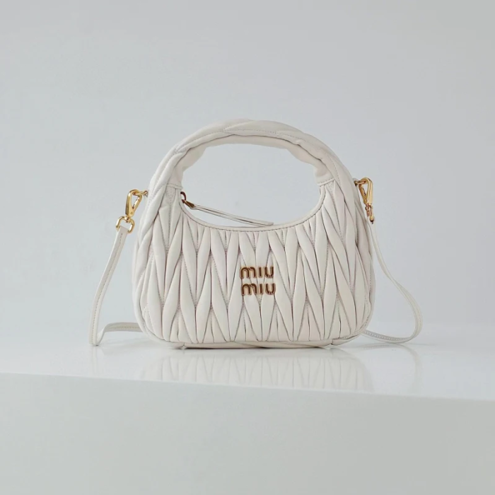 MiuMiu NIGO Pleated One Shoulder Handbag Bag Bags #nigo56962