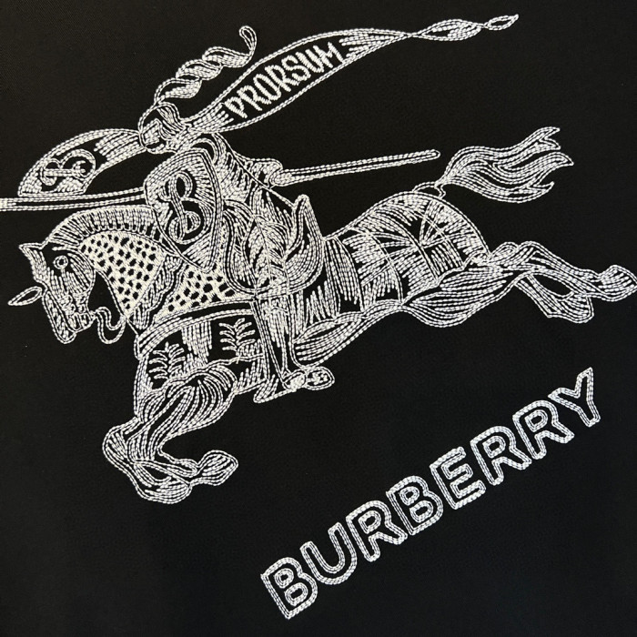 Burberry NIGO Black Equestrian Knight Short Sleeve T-shirt #nigo94686