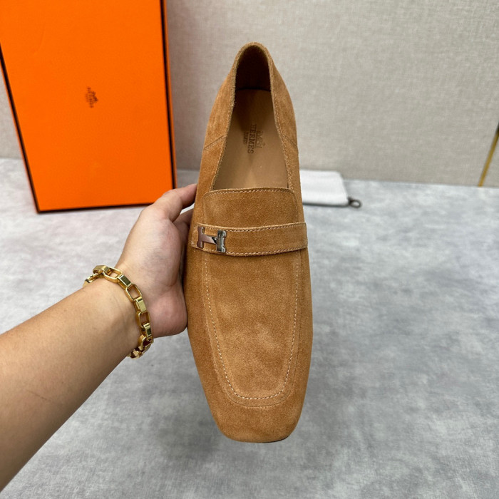 Hermès Men's Leather Loafers Shoes #nigo94898