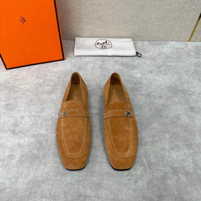 Hermès Men's Leather Loafers Shoes #nigo94898