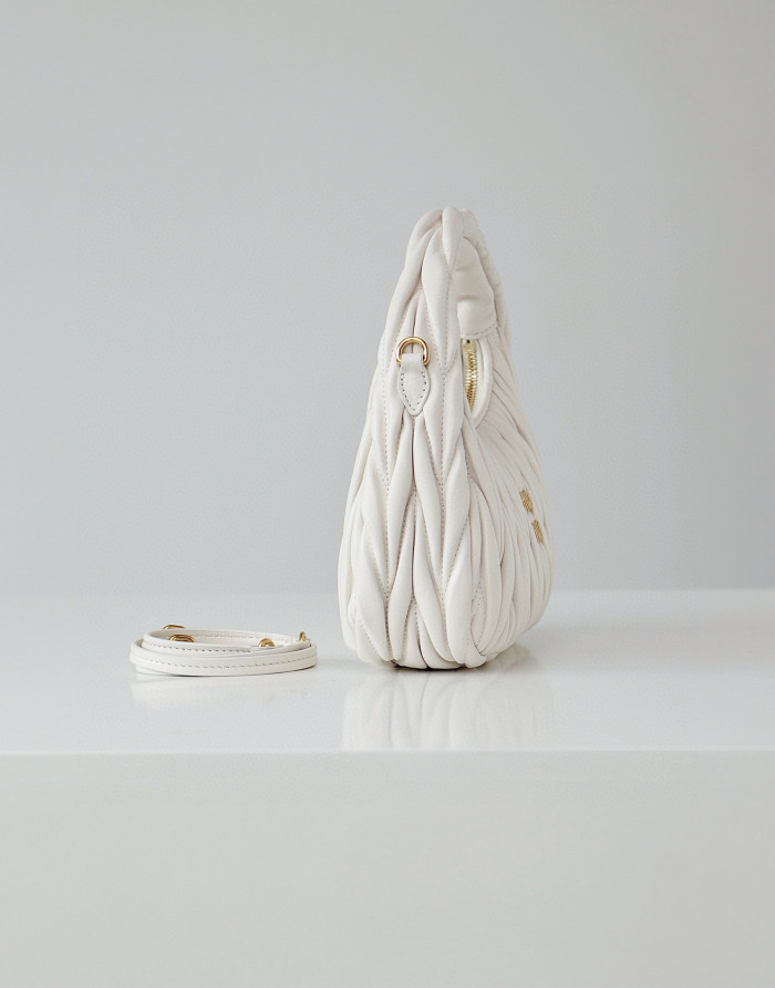 MiuMiu NIGO Pleated One Shoulder Handbag Bag Bags #nigo56962