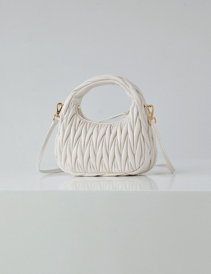 MiuMiu NIGO Pleated One Shoulder Handbag Bag Bags #nigo56962