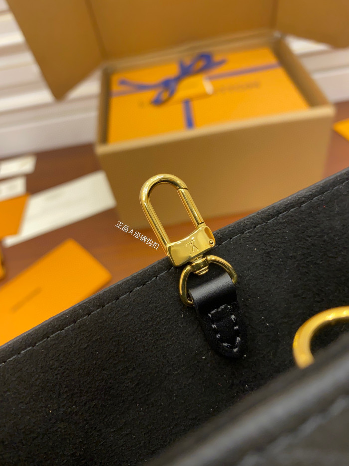 Louis Vuitton NIGO Black Leather Large Capacity Apprentice Crossbody Bag #nigo57529