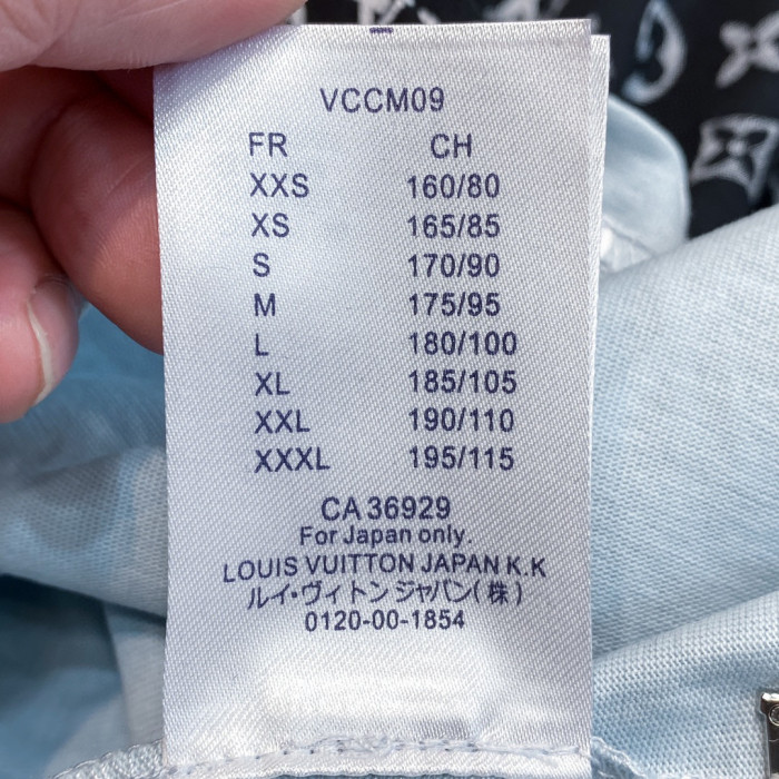 Louis Vuitton NIGO Light Blue Gradient Short Sleeve T-Shirt #nigo94227