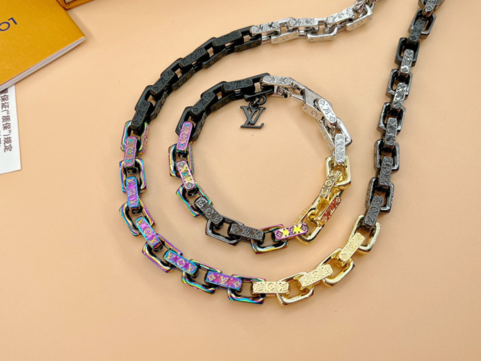 Louis Vuitton Chain Bracelet Necklace Jewelry #nigo56491