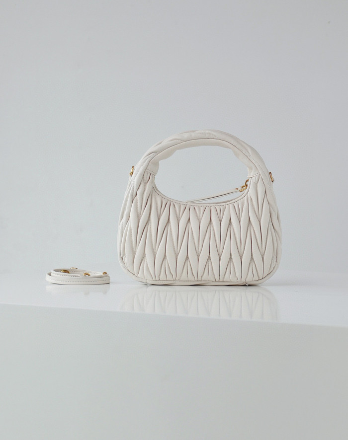 MiuMiu NIGO Pleated One Shoulder Handbag Bag Bags #nigo56962