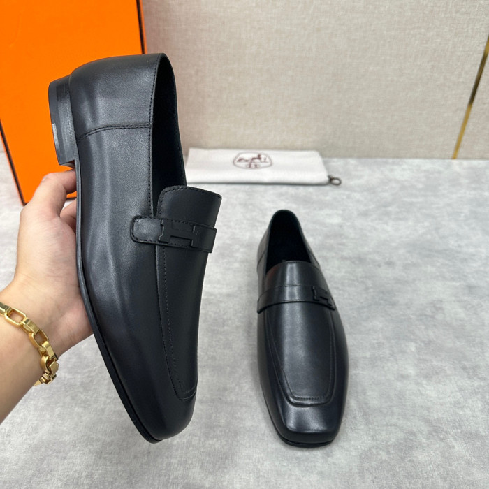 Hermès Men's Leather Loafers Shoes #nigo94898