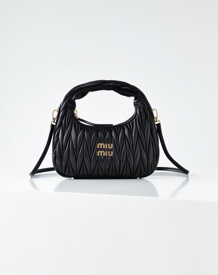 MiuMiu NIGO Pleated One Shoulder Handbag Bag Bags #nigo56962