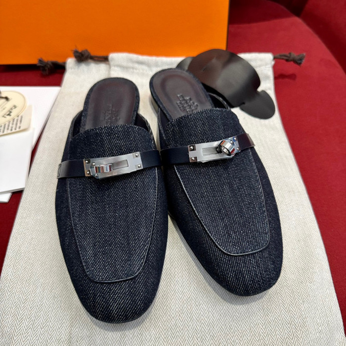 Hermès NIGO Denim Muller Shoes #nigo94236