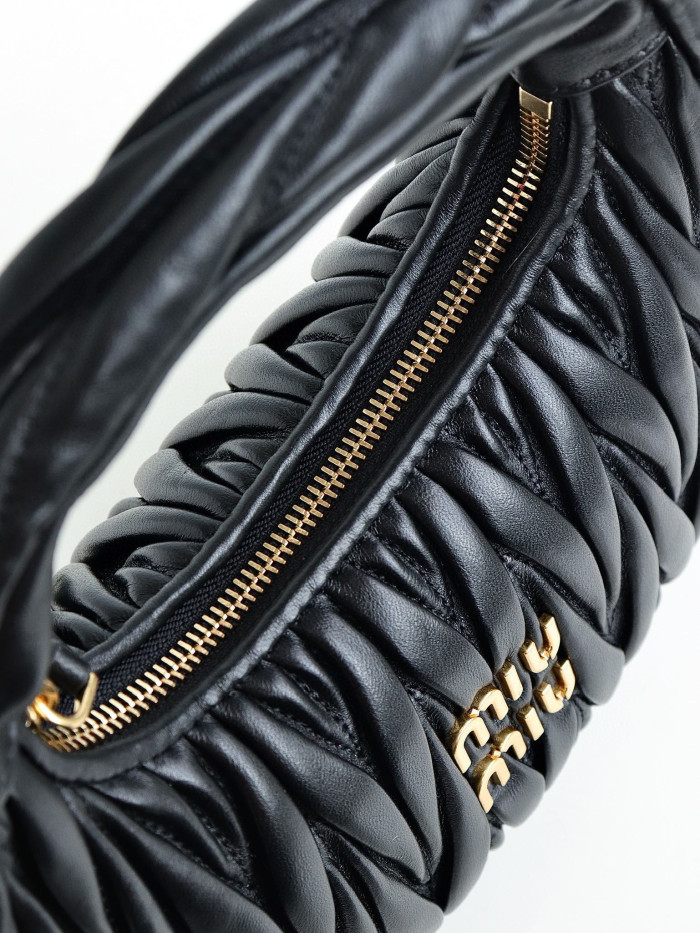 MiuMiu NIGO Pleated One Shoulder Handbag Bag Bags #nigo56962
