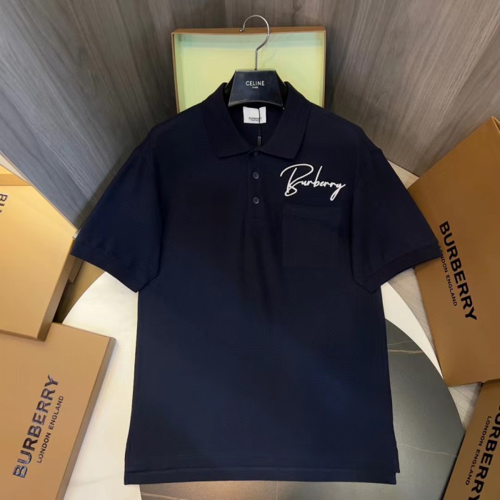 Burberry NIGO Monochrome Letter Short Sleeve Polo Shirt #nigo5823