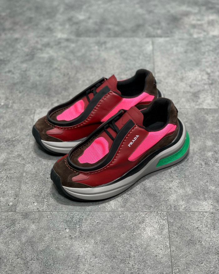 Prada Suede Fabric Low Top Sneakers Shoes #nigo95158