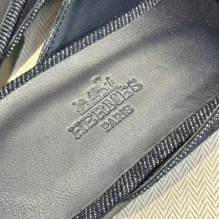 Hermès NIGO Denim Muller Shoes #nigo94236