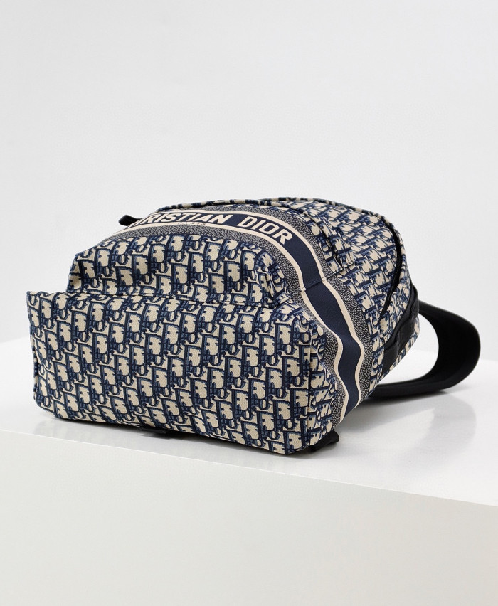 Dior Canvas Old Flower Full Print Backpack Casual Bags Bag #nigo52266