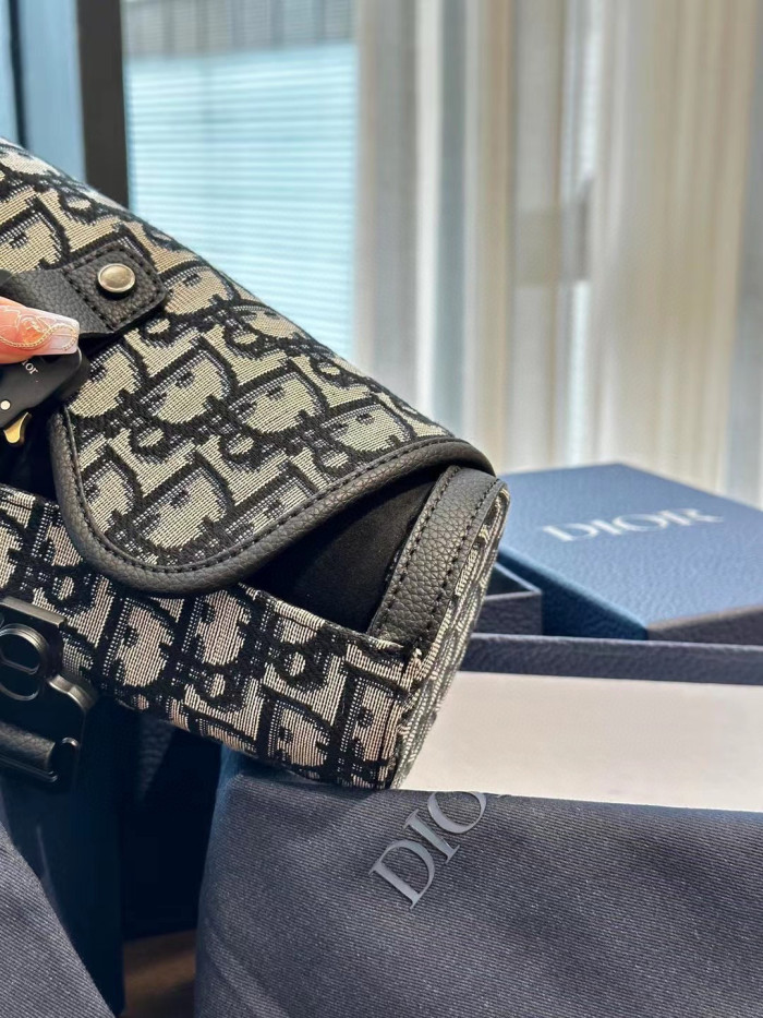 Dior Canvas Long Printed One Shoulder Crossbody Bag #nigo94413