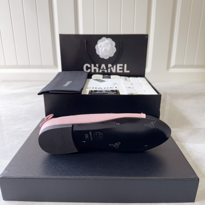 Chanel Cloth Faced Flat Shoes #nigo21249