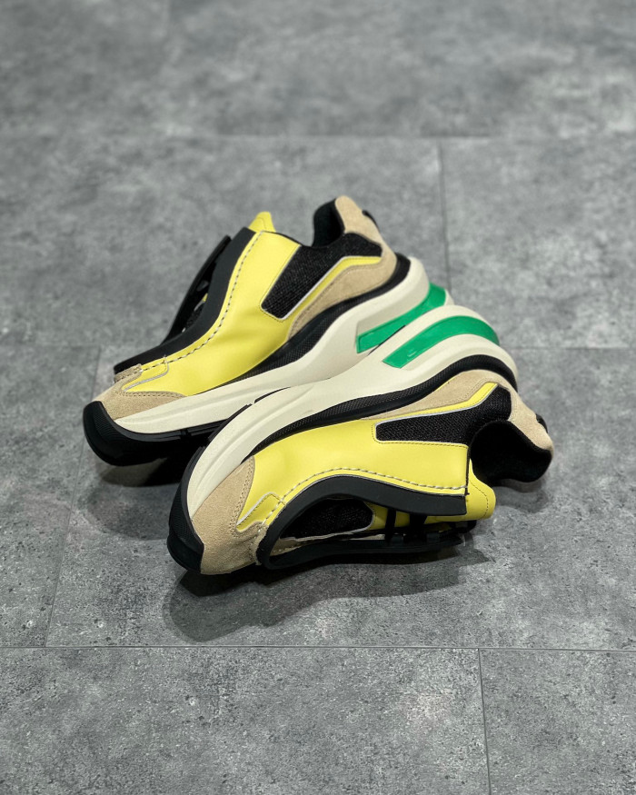Prada Suede Fabric Low Top Sneakers Shoes #nigo95158