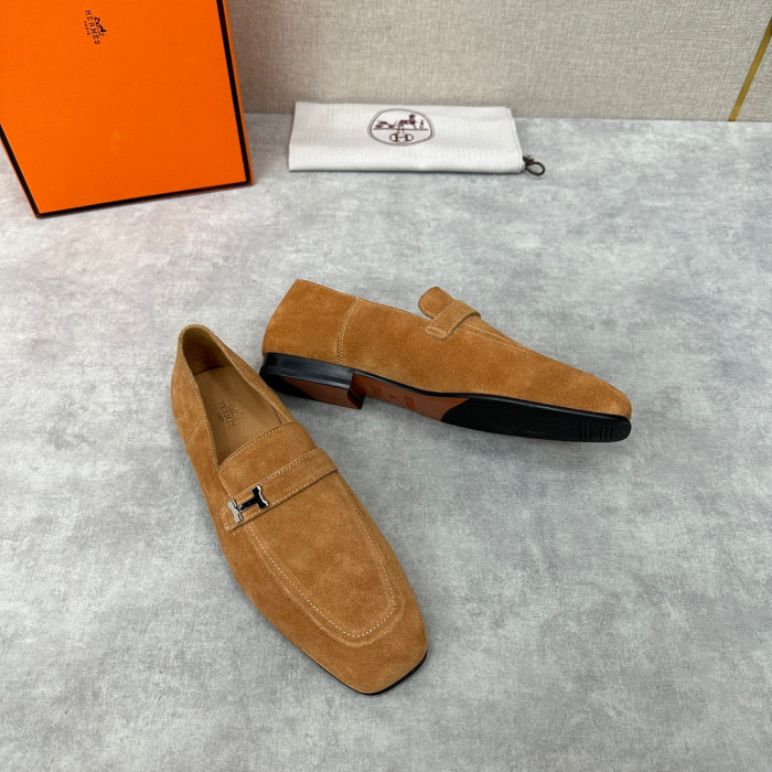 Hermès Men's Leather Loafers Shoes #nigo94898