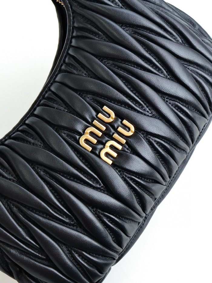 MiuMiu NIGO Pleated One Shoulder Handbag Bag Bags #nigo56962