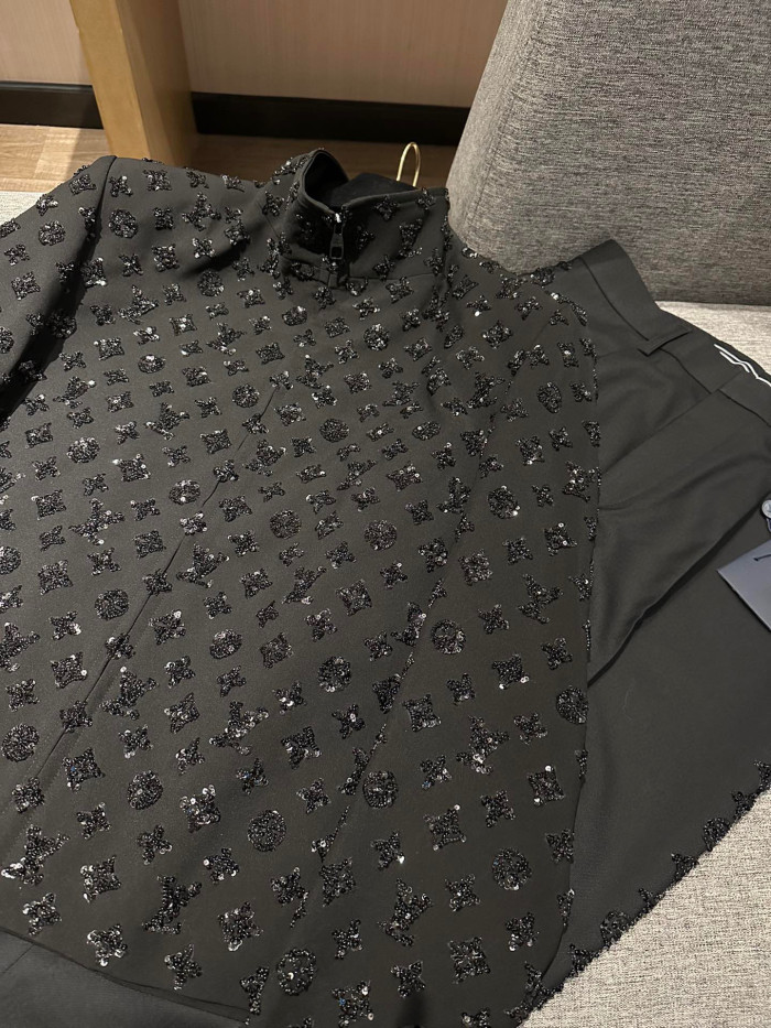 Louis Vuitton Bright Diamond Long Sleeved Coat And Pants Set #nigo96375