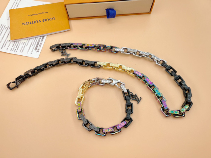 Louis Vuitton Chain Bracelet Necklace Jewelry #nigo56491