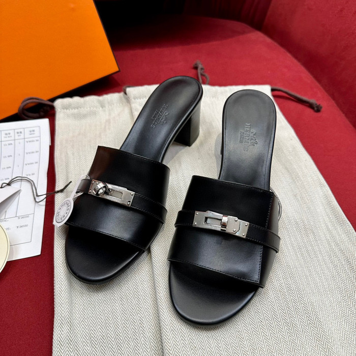 Hermès Gigi Summer High-heeled Sandals KELLY Flip Flops Shoes #nigo29155