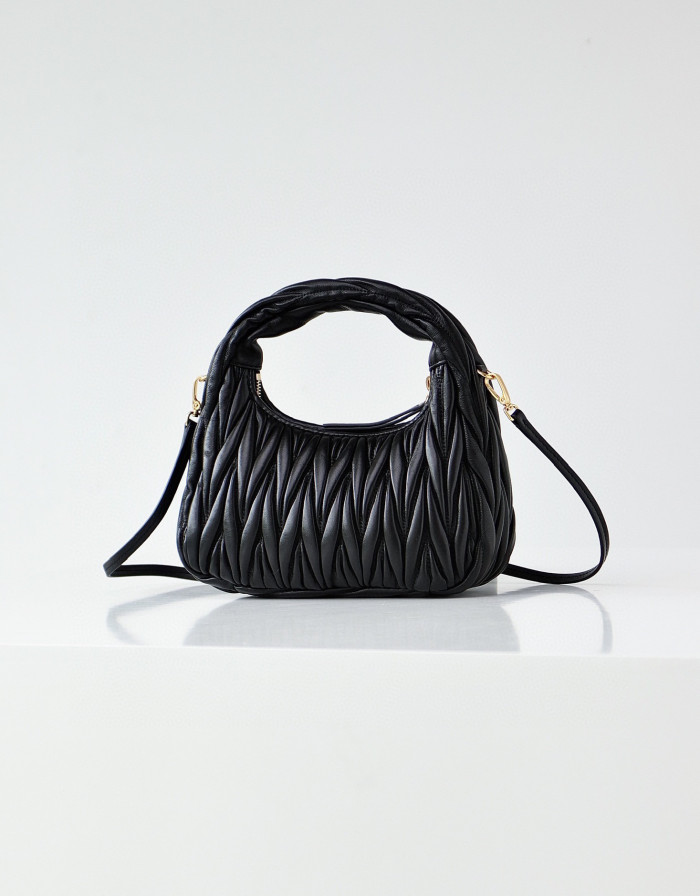 MiuMiu NIGO Pleated One Shoulder Handbag Bag Bags #nigo56962