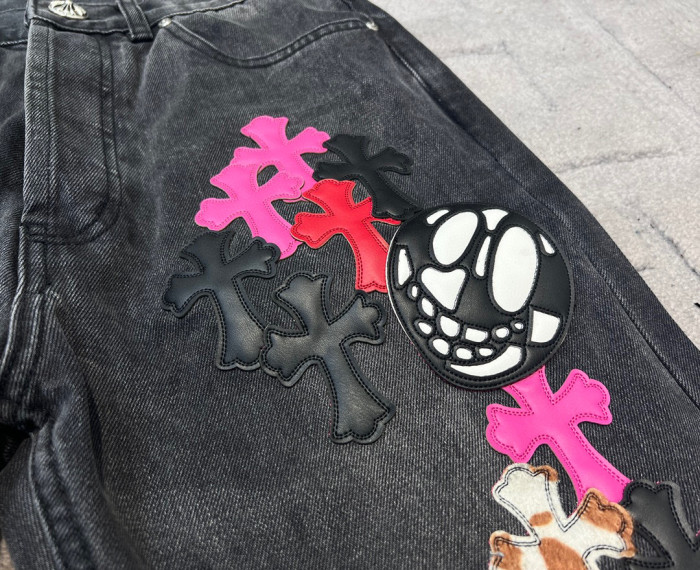 Chrome Hearts NIGO Washed Colorful Jeans Pants #nigo94677