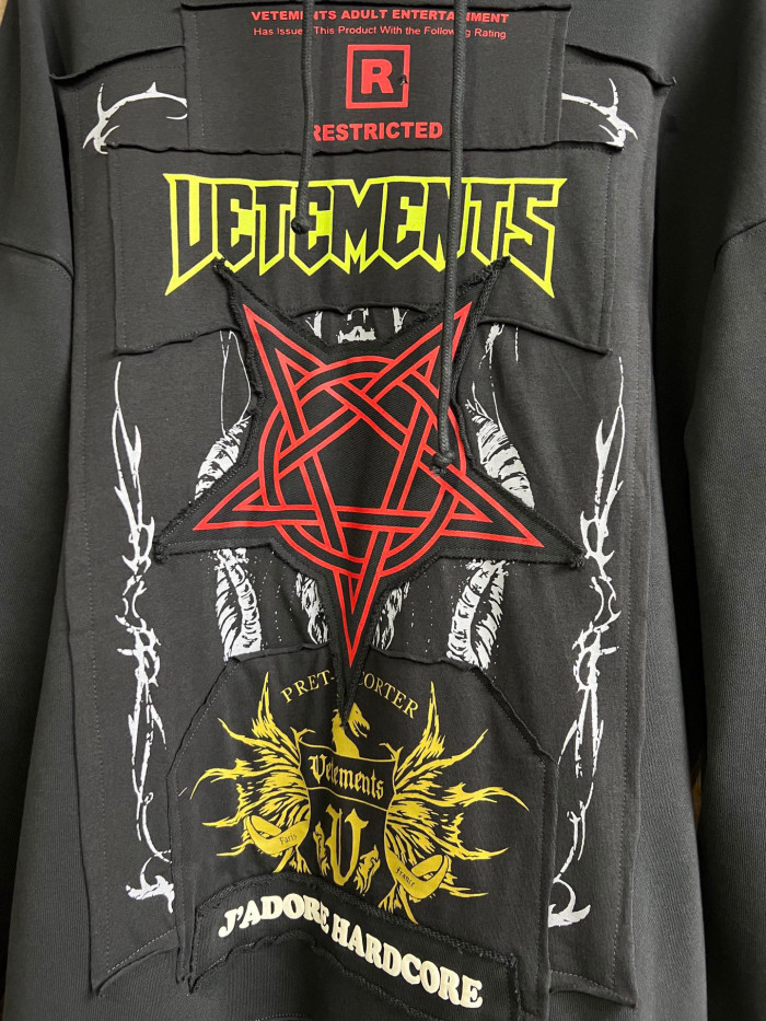 Vetements Patch Hooded Sweatshirt Pullover #nigo94996