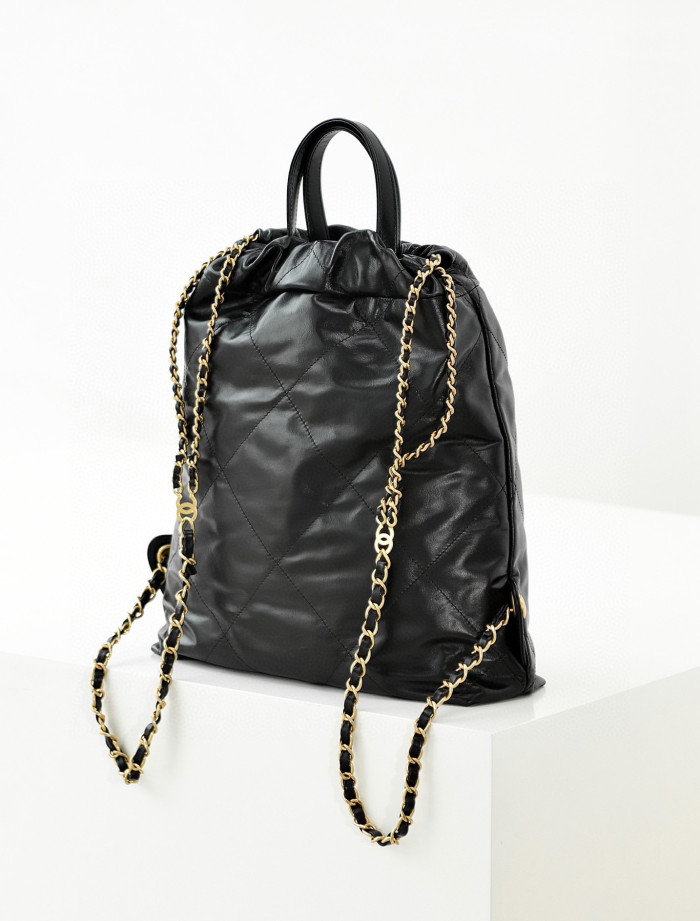 Chanel NIGO Leather Chain Backpack Bag #nigo21218