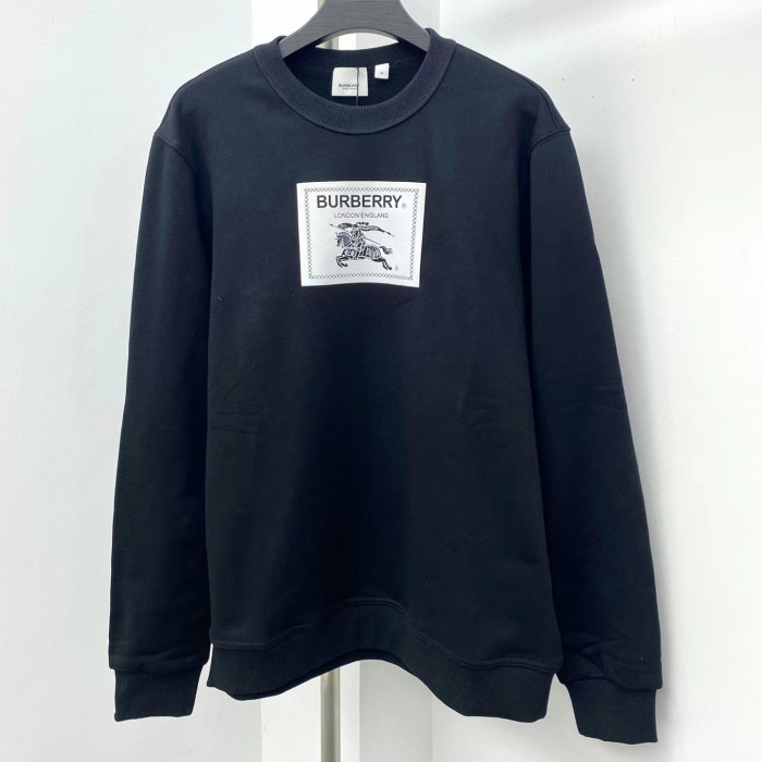 Burberry Black Cotton Pullover Sweater #nigo56444