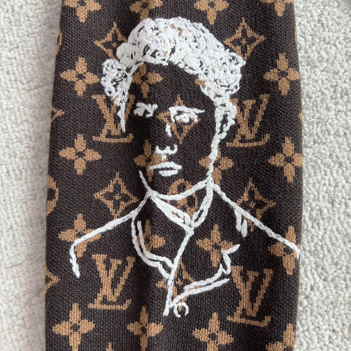 Louis Vuitton NIGO Embroidered Pattern Crew Neck Sweater Pullover #nigo96167