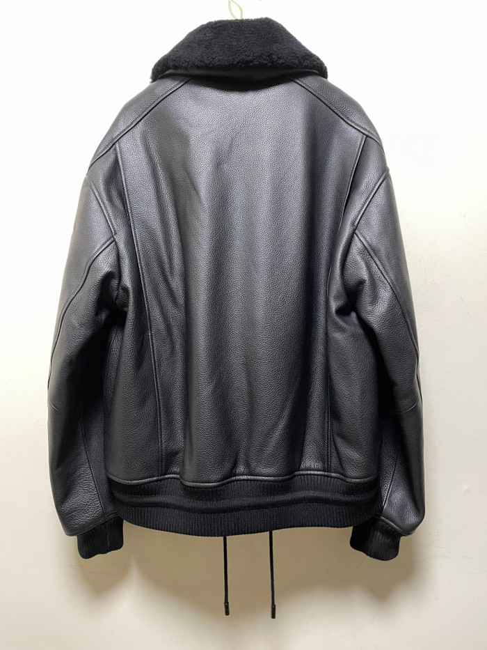 Louis Vuitton Genuine Leather Aviator Jacket #nigo866
