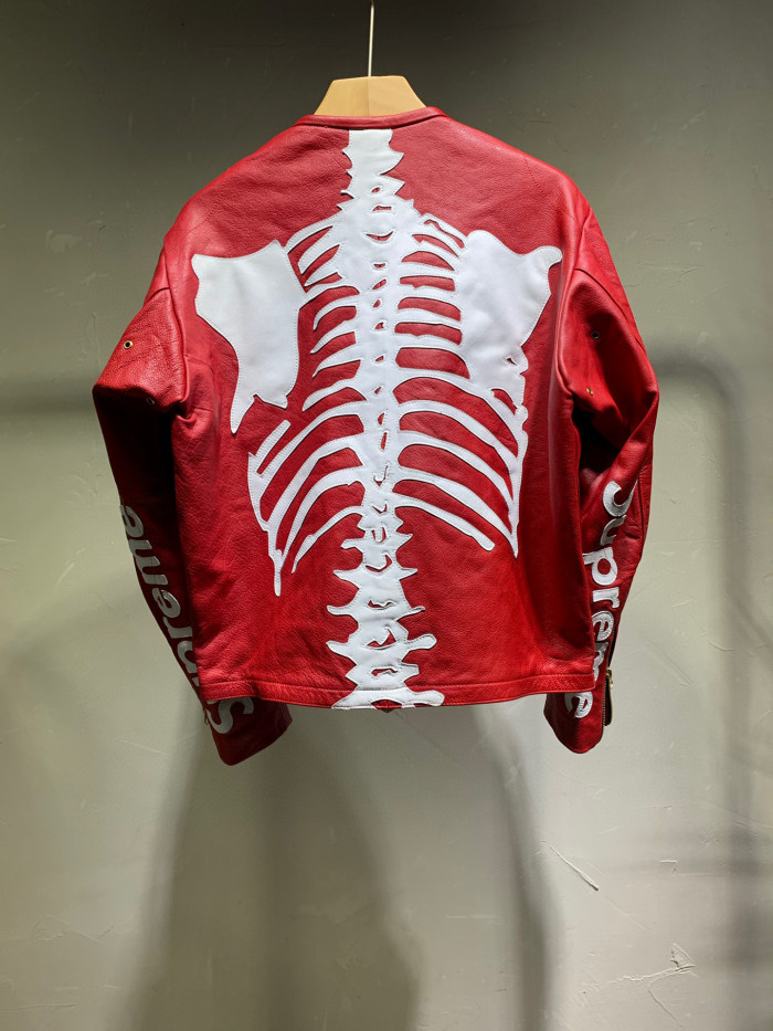 Supreme NIGO Leather Baseball Jacket Coat #nigo6689