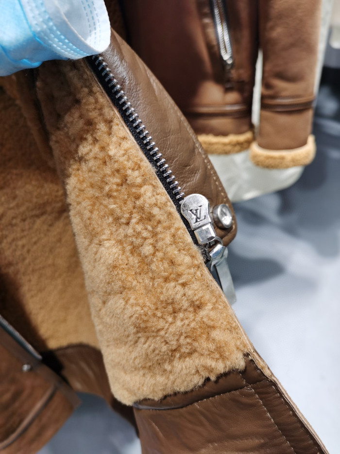 Louis Vuitton Fur Genuine Leather Long Coat #nigo5633