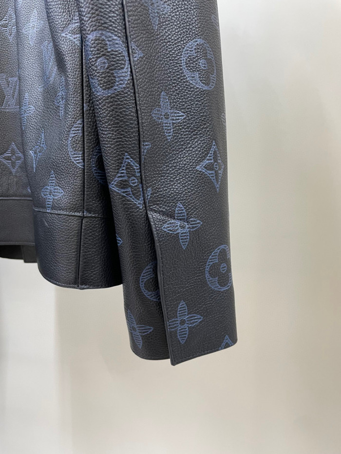 Louis Vuitton Leather Jacket Coat #nigo3189