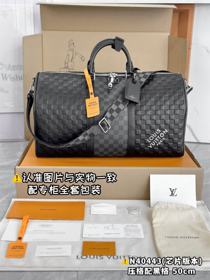Louis Vuitton NIGO Leather Large Capacity Portable Keepall Bag #nigo94986