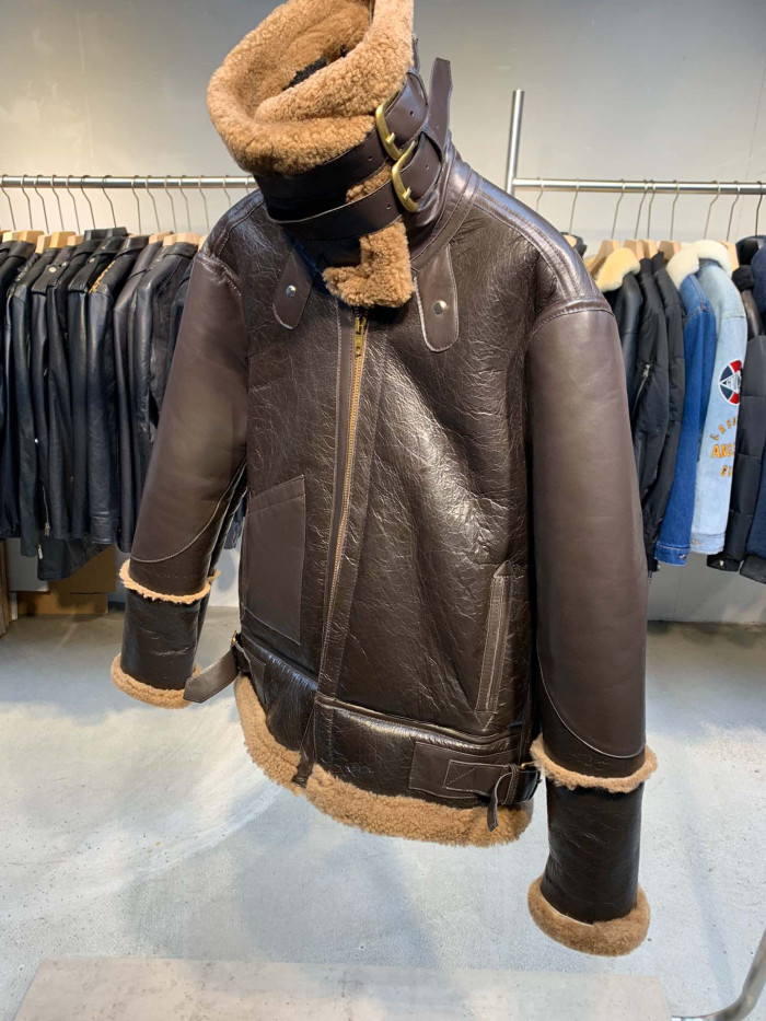 Balenciaga Leather Jacket Coat #nigo878