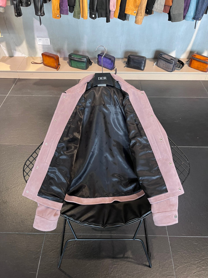 Dior Sheepskin Leather Jacket #nigo7725