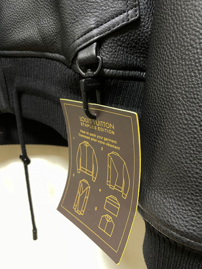 Louis Vuitton Genuine Leather Aviator Jacket #nigo866